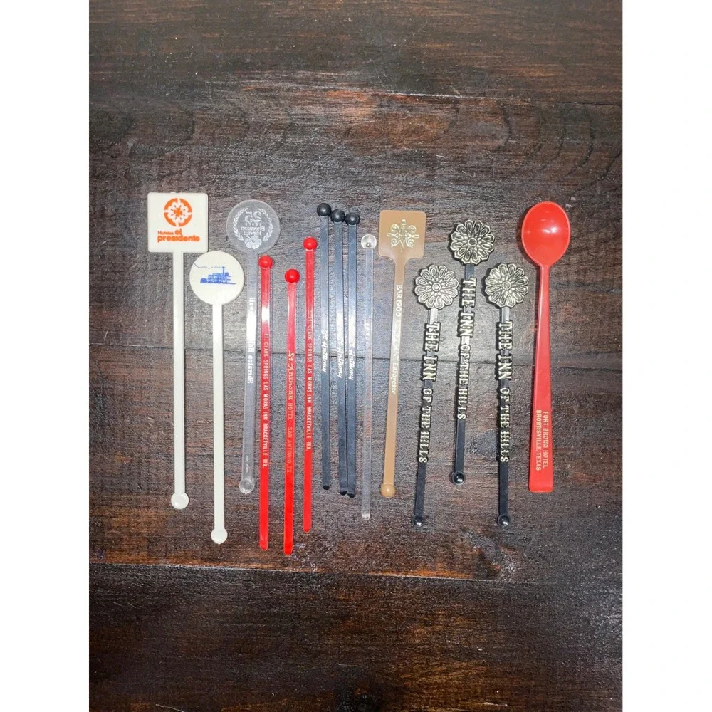 Vintage Swizzle Sticks Lot Cocktail Stirrers Caesars Palace San‎ Francisco
